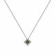 Колье из белого золота Мастер Бриллиант 05M6-260346-00-60 с бриллиантом и турмалином