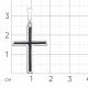 Подвеска из белого золота Мастер Бриллиант 05M8-280259-00-48 с чёрным бриллиантом