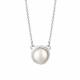 Серебряное колье АЛЬКОР 06-1267/00ЖБ-00 с жемчугом