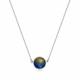 Серебряное колье АЛЬКОР 06-1291/ЭМ39-00 с эмалью