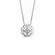 Серебряное колье АЛЬКОР 06-1337/00КЦ-00 с фианитом