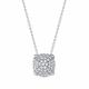 Серебряное колье АЛЬКОР 06-1479/00КЦ-00 с фианитом