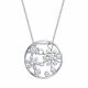 Серебряное колье АЛЬКОР 06-1534/00КЦ-00 с фианитом