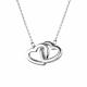 Серебряное колье АЛЬКОР 06-1953/00КЦ-00 с фианитом