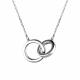 Серебряное колье АЛЬКОР 06-1954/00КЦ-00 с фианитом