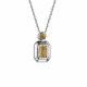 Серебряное колье АЛЬКОР 06-2220/00ЦТ-00 с цитрином