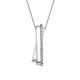 Серебряное колье АЛЬКОР 06-2232/00КЦ-00 с фианитом