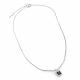 Серебряное колье АЛЬКОР с золотой накладкой и бриллиантом 06-2348/000Б-00