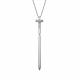 Серебряное колье АЛЬКОР 06-2380/00КЦ-00 с фианитом