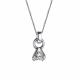 Серебряное колье АЛЬКОР 06-2534/00СВ-00 с Swarovski