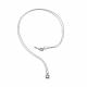 Серебряное колье АЛЬКОР 06-2538/0СВ1-00 с Swarovski