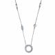 Серебряное колье АЛЬКОР 06-2564/СВ64-00 с Swarovski