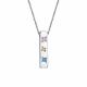 Серебряное колье АЛЬКОР 06-2584/СВ68-00 с Swarovski