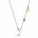 Серебряное колье АЛЬКОР 06-2613/00СВ-18 с фианитом