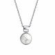 Серебряное колье АЛЬКОР 06-2635/00БА-00 с агатом