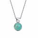 Серебряное колье АЛЬКОР 06-2635/0АМЗ-00 с амазонитом