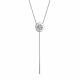 Серебряное колье АЛЬКОР 06-2637/00БА-00 с агатом