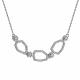 Серебряное колье АЛЬКОР 06-2834/00КЦ-00 с фианитом