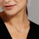 Серебряное колье АЛЬКОР 06-2834/00КЦ-00 с фианитом