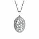 Серебряное колье АЛЬКОР 06-2835/00КЦ-00 с фианитом