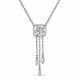 Серебряное колье АЛЬКОР 06-2839/00КЦ-00 с фианитом