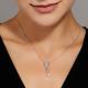 Серебряное колье АЛЬКОР 06-2839/00КЦ-00 с фианитом