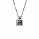 Серебряное колье АЛЬКОР с золотой накладкой и бриллиантом 06-2869/000Б-17