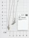 Серебряное колье Алькор с золотой накладкой и бриллиантом 06-2870/000Б-00