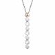 Серебряное колье АЛЬКОР с золотой накладкой и бриллиантом 06-2871/000Б-00