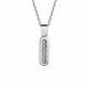 Серебряное колье АЛЬКОР 06-2890/000Б-00 с бриллиантом