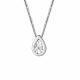 Серебряное колье АЛЬКОР 06-2894/000Б-00 с бриллиантом