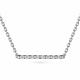 Серебряное колье АЛЬКОР 06-2896/000Б-00 с бриллиантом