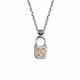 Серебряное колье АЛЬКОР 06-2908/000Б-00 с бриллиантом