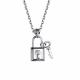 Серебряное колье АЛЬКОР 06-2909/000Б-00 с бриллиантом