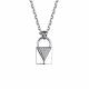 Серебряное колье АЛЬКОР 06-2912/00КЦ-00 с фианитом