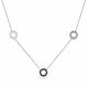 Серебряное колье АЛЬКОР 06-2946/КЦ10-17 с фианитом