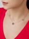 Серебряное колье АЛЬКОР 06-2946/КЦ10-17 с фианитом