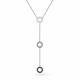 Серебряное колье АЛЬКОР 06-2949/КЦ10-17 с фианитом