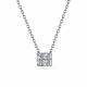 Серебряное колье АЛЬКОР 06-2969/00КЦ-00 с фианитом