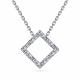 Серебряное колье АЛЬКОР 06-2971/00КЦ-00 с фианитом