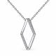 Серебряное колье АЛЬКОР 06-2983/00КЦ-00 с фианитом