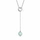 Серебряное колье АЛЬКОР 06-3013/0АМЗ-00 с амазонитом