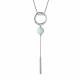 Серебряное колье АЛЬКОР 06-3014/0АМЗ-00 с амазонитом
