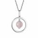Серебряное колье АЛЬКОР 06-3017/00РК-00 с кварцем
