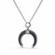 Серебряное колье АЛЬКОР 06-3081/00КЦ-17 с фианитом