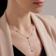 Серебряное колье АЛЬКОР 06-3090/0ЭМ3-00 с эмалью