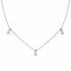 Серебряное колье АЛЬКОР 06-3106/00КЦ-00 с фианитом