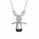 Серебряное колье АЛЬКОР 06-3116/КЦ25-17 с фианитом