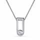 Серебряное колье АЛЬКОР 06-3146/00ГХ-00 с горным хрусталём