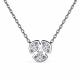 Серебряное колье АЛЬКОР 06-3147/00КЦ-00 с фианитом